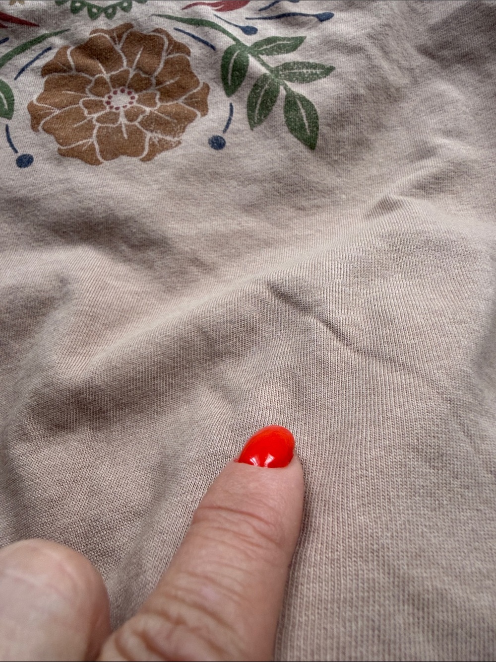 Life Is Good Tan/Burgundy/blue Graphic Long  Tee - Picture 13 of 15